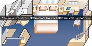 Croisière PCL Princess Coral Vue Mer Plan