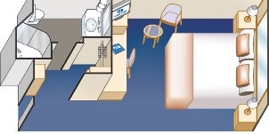 Croisière PCL Princess Cruises Caribbean Intérieure Plan