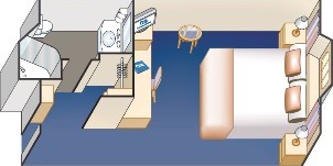 Croisière PCL Princess Cruises Caribbean Vue Mer Avec Hublot plan