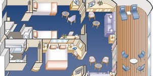 Croisière PCL Princess Cruises Crown Suite Familiale Plan
