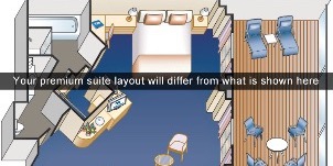 Croisière PCL Princess Cruises Crown Suite Penthouse Plan