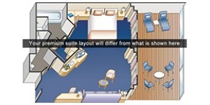 Croisière PCL Princess Diamond Suite Penthouse Plan