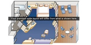 Croisière PCL Princess Diamond Suite Penthouse Plan