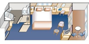 Croisière PCL Princess Grand premium avec balcon face à l'arrière (poupe)