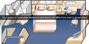 Croisière PCL Princess Island Premium Vue Mer Plan