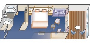 Croisière PCL Princess Majestic de luxe avec balcon vue obstruée