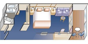 Croisière PCL Princess Royal de luxe balcon vue obstruée