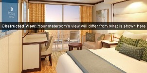 Croisière PCL Princess Royal de luxe balcon vue obstruée