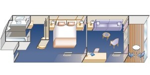 Croisière PCL Princess Royal mini suite classe club