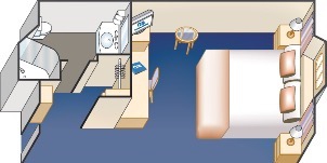 Croisière PCL Princess Ruby Adaptée Avec Vue Mer Obstruée Plan