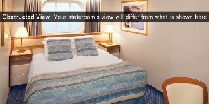 Croisière PCL Princess Star vue mer avec hublots