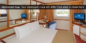 Croisière PCL Princess Sun Adaptée Avec Vue Mer Obstruée