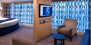 Croisière RCI Royal Caribbean Adventure of the seas Panoramique familiale avec vue mer