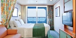 Croisière RCI Royal Caribbean Adventure of the Seas Supérieure avec vue mer et balcon