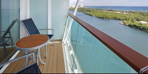 Croisière RCI Royal Caribbean Freedom of the Seas Vue mer avec balcon adaptée