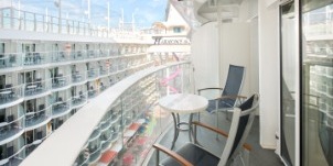 Croisière RCI Royal Caribbean Harmony of the Seas Balcon avec vue sur le Boardwalk adaptée