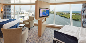 Croisière RCI Royal Caribbean Independence of the Seas Suite vue mer panoramique