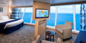 Croisière RCI Royal Caribbean Liberty of the Seas Suite vue mer panoramique 