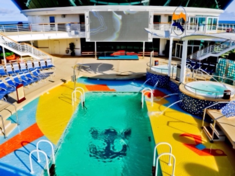 Croisière Rci Royal Caribbean Radiance of the Seas Piscine et Écran Géant