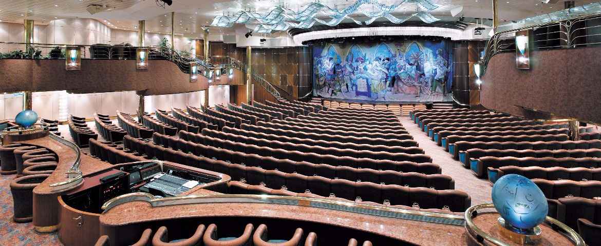 Croisière RCI Royal Caribbean Vision of the Seas Théâtre Masquerade