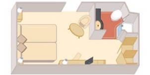 Cunard Cruise Line Croisière Queen Elizabeth Cabine intérieure de luxe