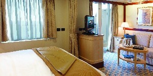 Cunard Cruise Line Croisière Queen Elizabeth Cabine penthouse