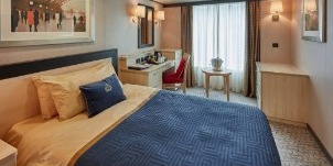 Cunard Cruise Line Croisière Queen Victoria cabine britannia vue mer occupation simple