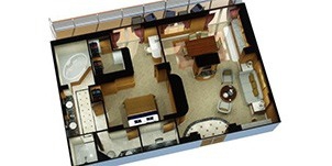 Cunard Cruise Line Croisière Queen Victoria cabine suite master