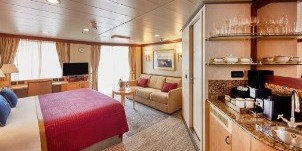 Cunard Cruise Line Croisière Queen Victoria cabine suite queens