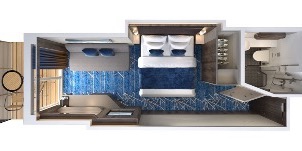 Croisières NCL Norwegian Cruise Line Bliss Balcon Cabine Communicante plan