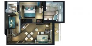 Ncl Norwegian Getaway Cabine The Haven Familiale Plan