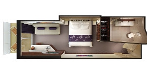 ncl norwegian getaway milieu navire mini-suite balcon plan