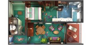 ncl norwegian jewel the haven penthouse plan