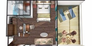 Ncl Norwegian Pride of America Cabine Suite Penthouse Plan