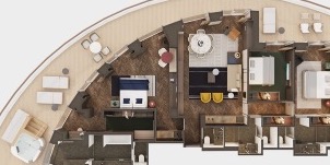 NCL Norwegian Prima Suite Du Proprietaire The Haven Premier Avec Grand Balcon plan