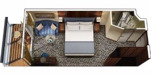 Oceania Cruise Line Croisière Insignia cabine Véranda niveau concierge