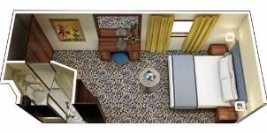 Oceania Cruise Line Croisière Insignia cabine vue mer obstruée