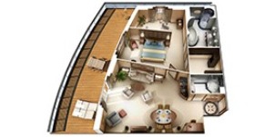 Oceania Cruise Line Croisière Marina cabine suite Vista