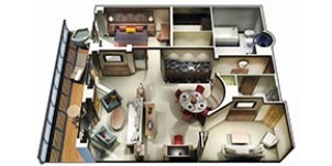 Oceania Cruise Line Croisière Rivira suite Oceania plan