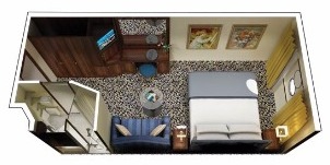 Oceania Cruise Line Croisière Sirena cabine vue mer