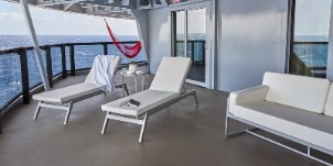 Virgin Voyages Scarlet Lady Biggest Terrace Cheeky Corner Suite